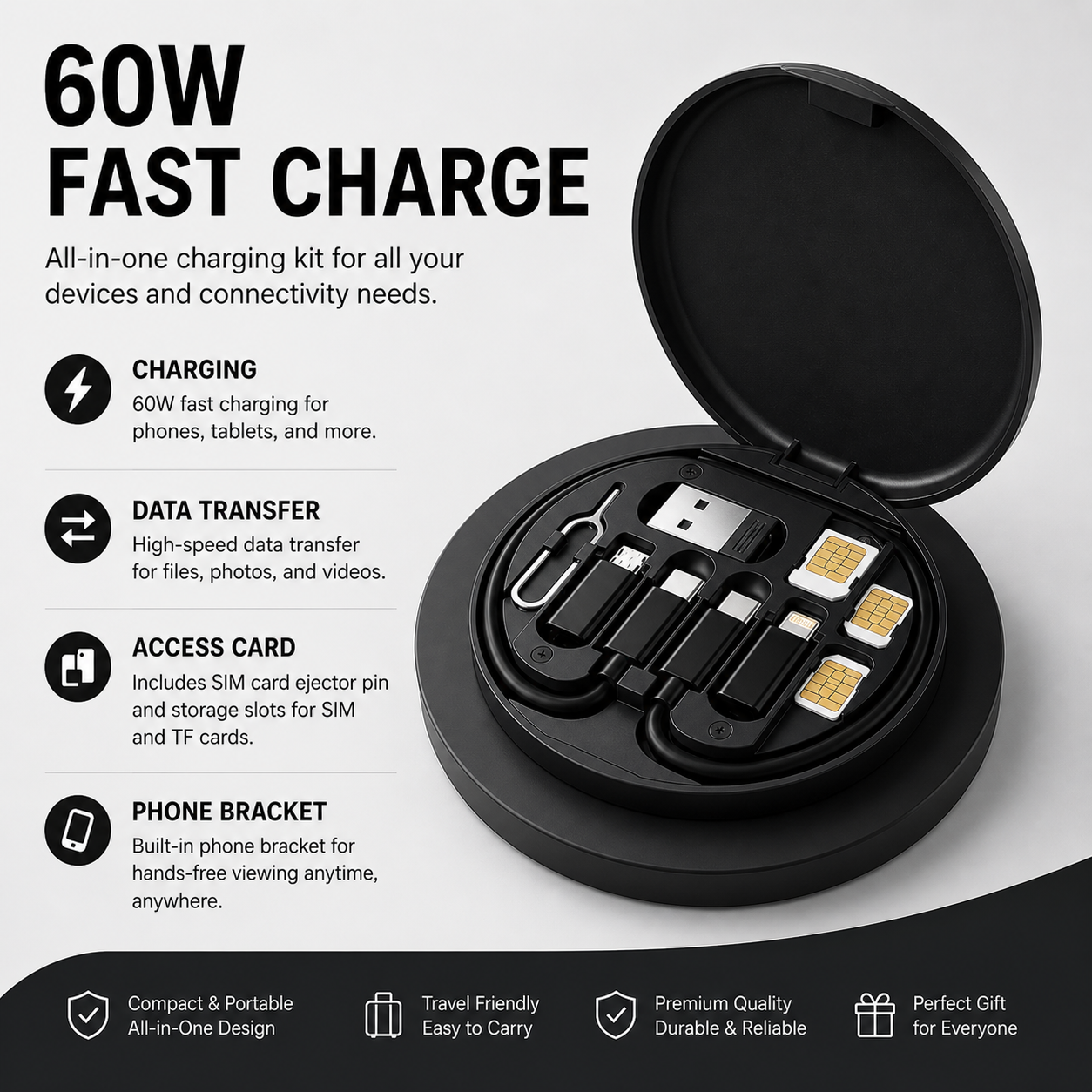 All-in-One Travel Cable Organizer