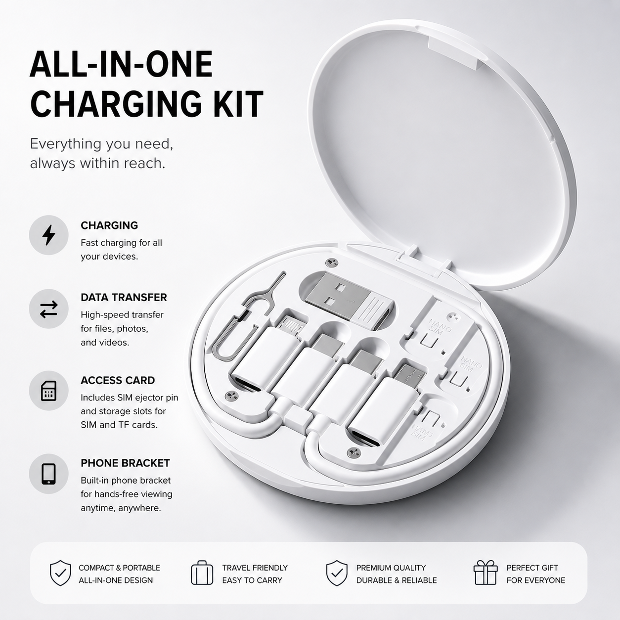 All-in-One Travel Cable Organizer